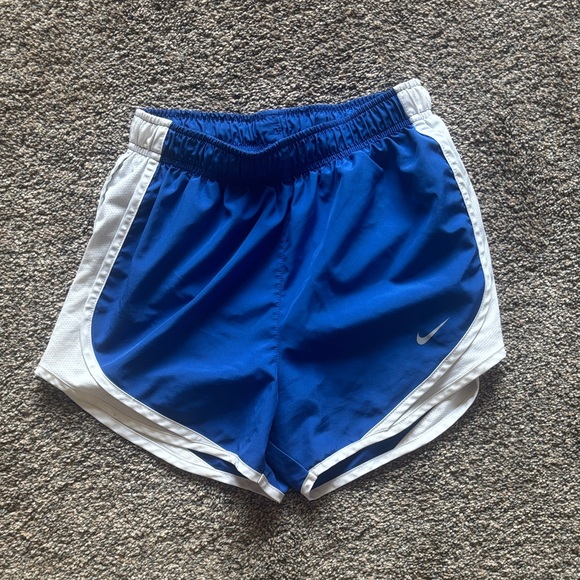 Nike Royal Blue and White Running Shorts - Picture 1 of 1
